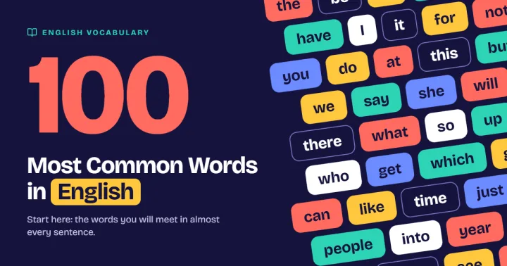 100 MOST COMMON WORDS IN ENGLISH