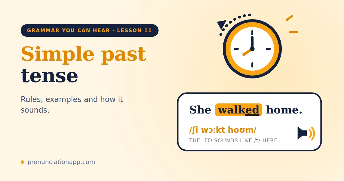 Simple Past Tense: Rules, Examples and How It Sounds