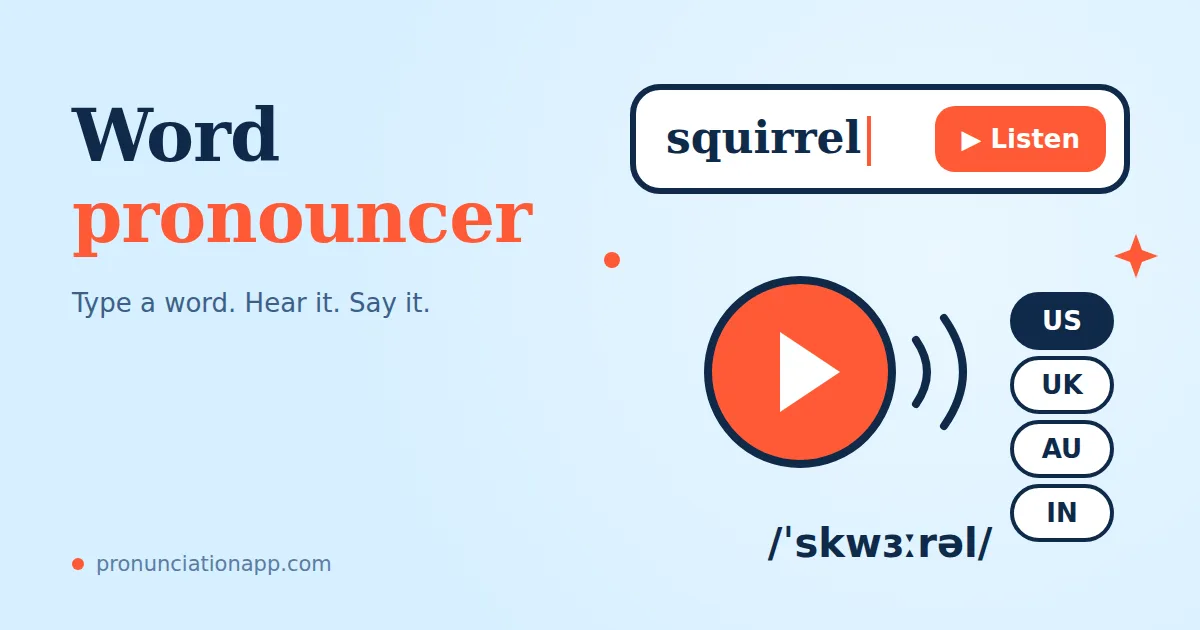 Word Pronouncer: A Free Tool to Hear How Any Word Sounds
